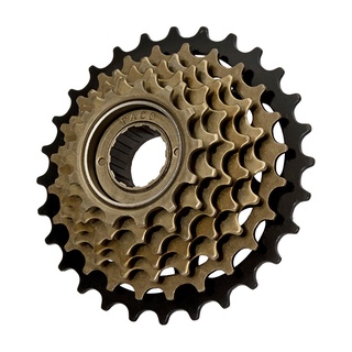 Catraca Roda Livre Bicicleta Bike 7v Rosca Dourada 14x28 Mtb Indexada