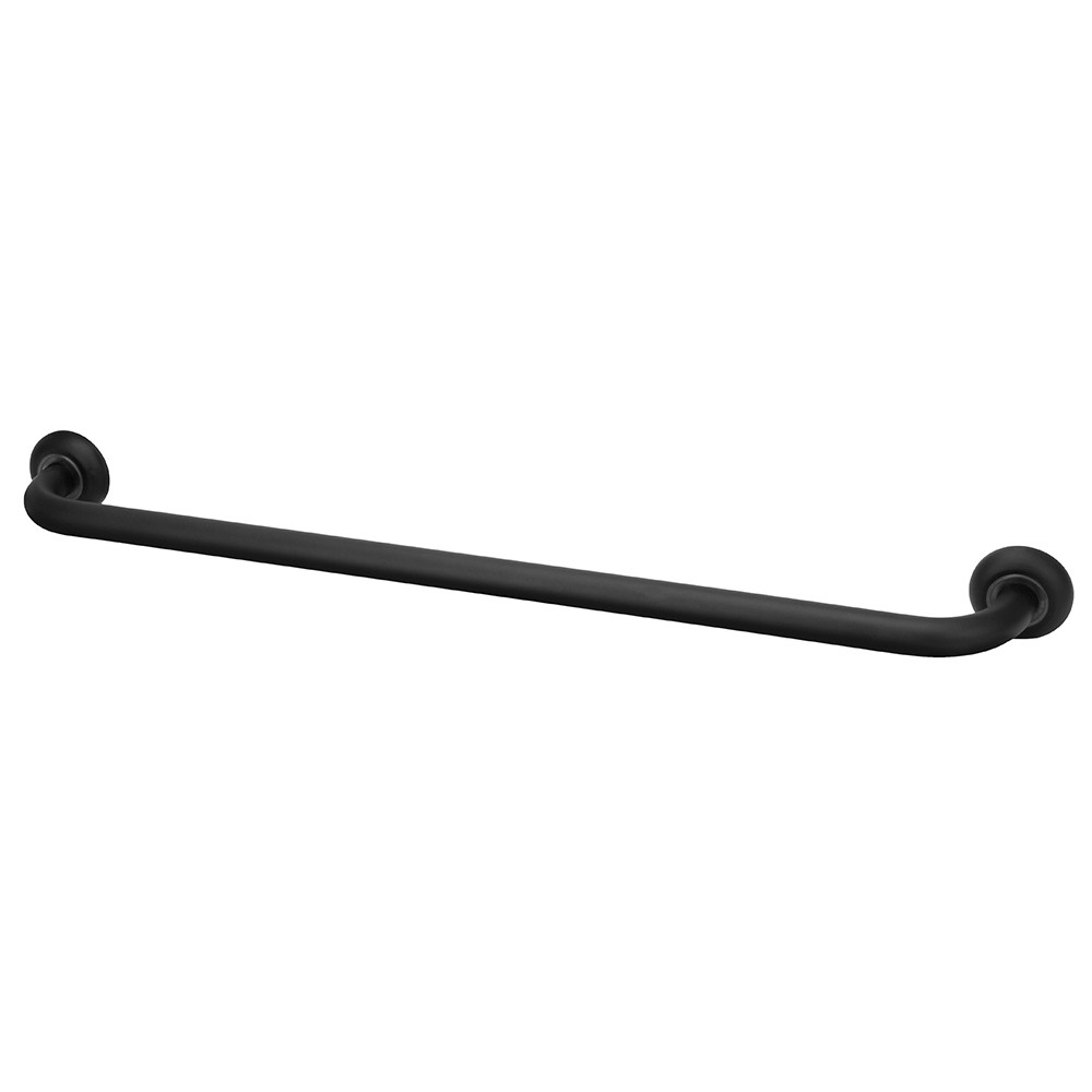 Barra Alça De Apoio Preto Banheiro Idoso Deficiente 80cm