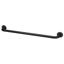 Barra Alça De Apoio Preto Banheiro Idoso Deficiente 60cm