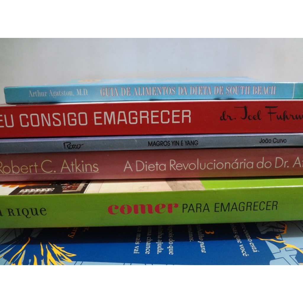 Livros Dietas Comer Para Emagrecer  / Magros Yin e Yang João Curvo Eu Consigo Emagrecer Dieta Revolucionária Dr Atkins