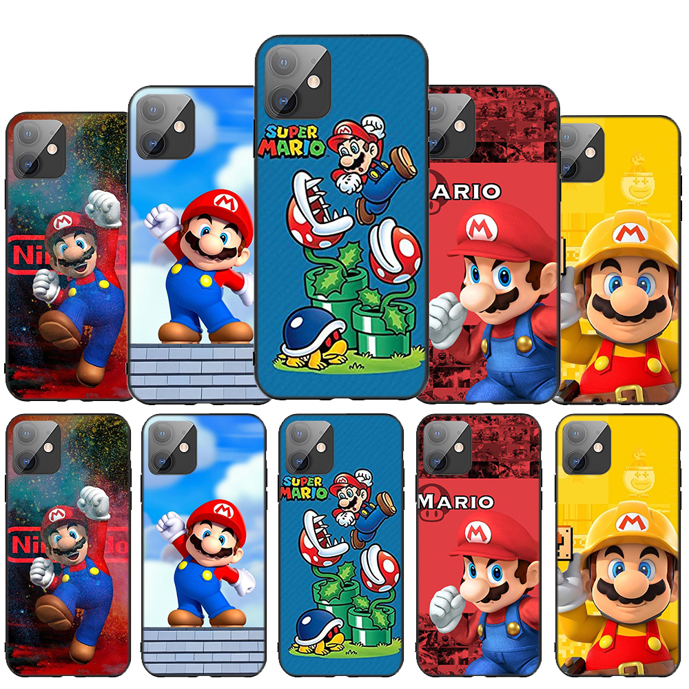 iPhone 12 Mini 11 Pro Max 12mini Phone Casing Soft Case BC187 Super Mario  Cartoon Cover | Shopee Brasil
