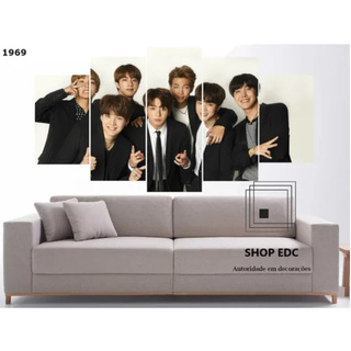 Quadro Decorativo Mosaico Bts Banda De K-pop Musica Quarto Promoção n.a parede = 1300