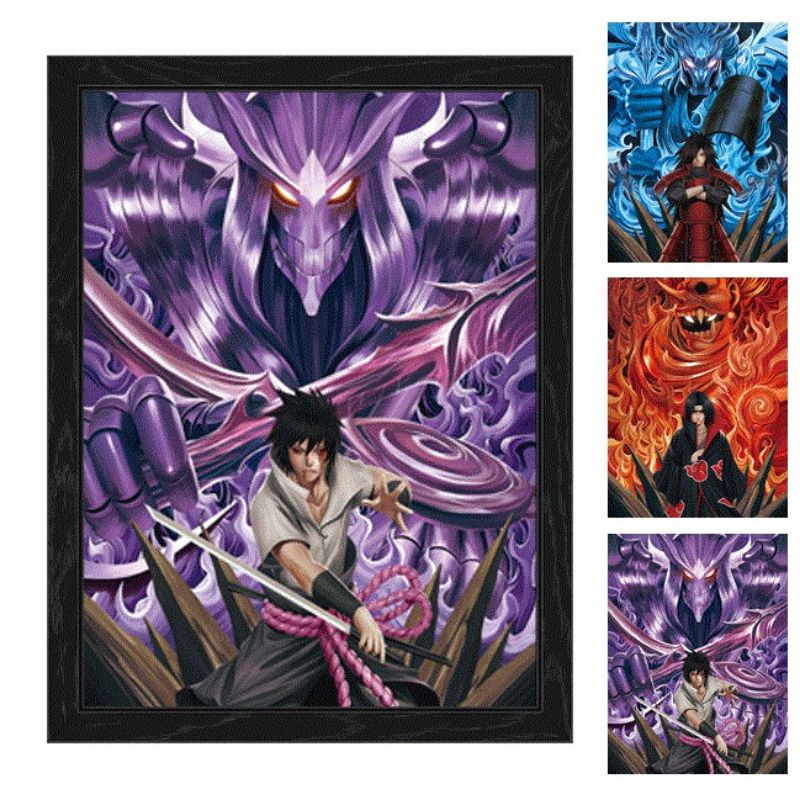 Quadro Lenticular 3d Com Moldura A3 Franquia Naruto Shopee Brasil