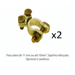 Kit 02 Terminal Bateria Sapinho Reforçado Elb0011