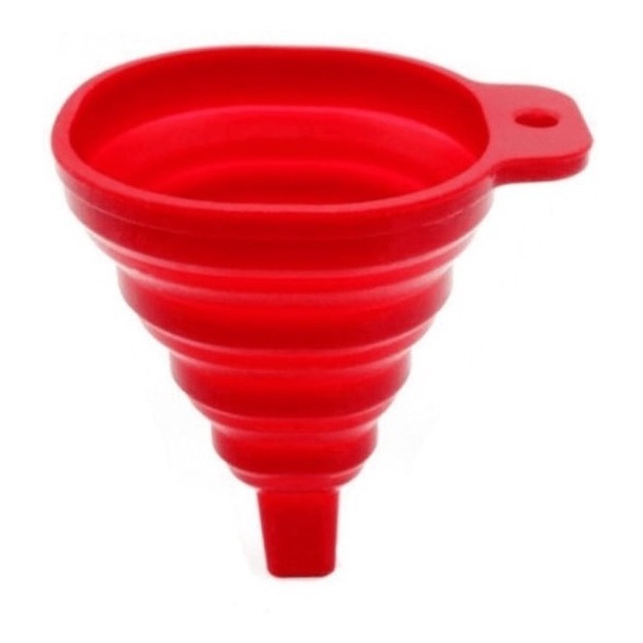 Funil De Silicone Retrátil Pequeno