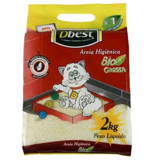 Areia Higiênica Dbest Bio Grossa 2Kg