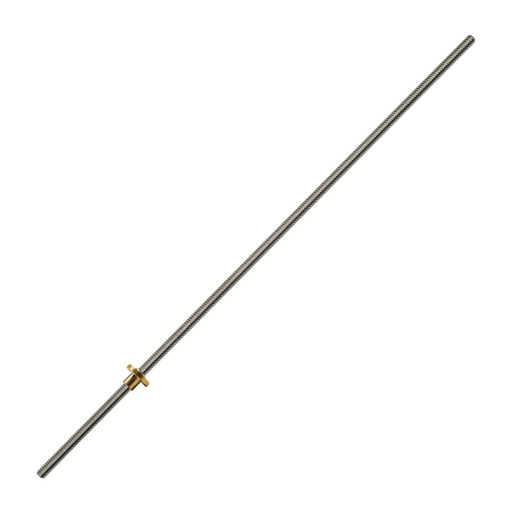 Fuso Trapezoidal de Avanço TR8 8 x 650mm com Castanha