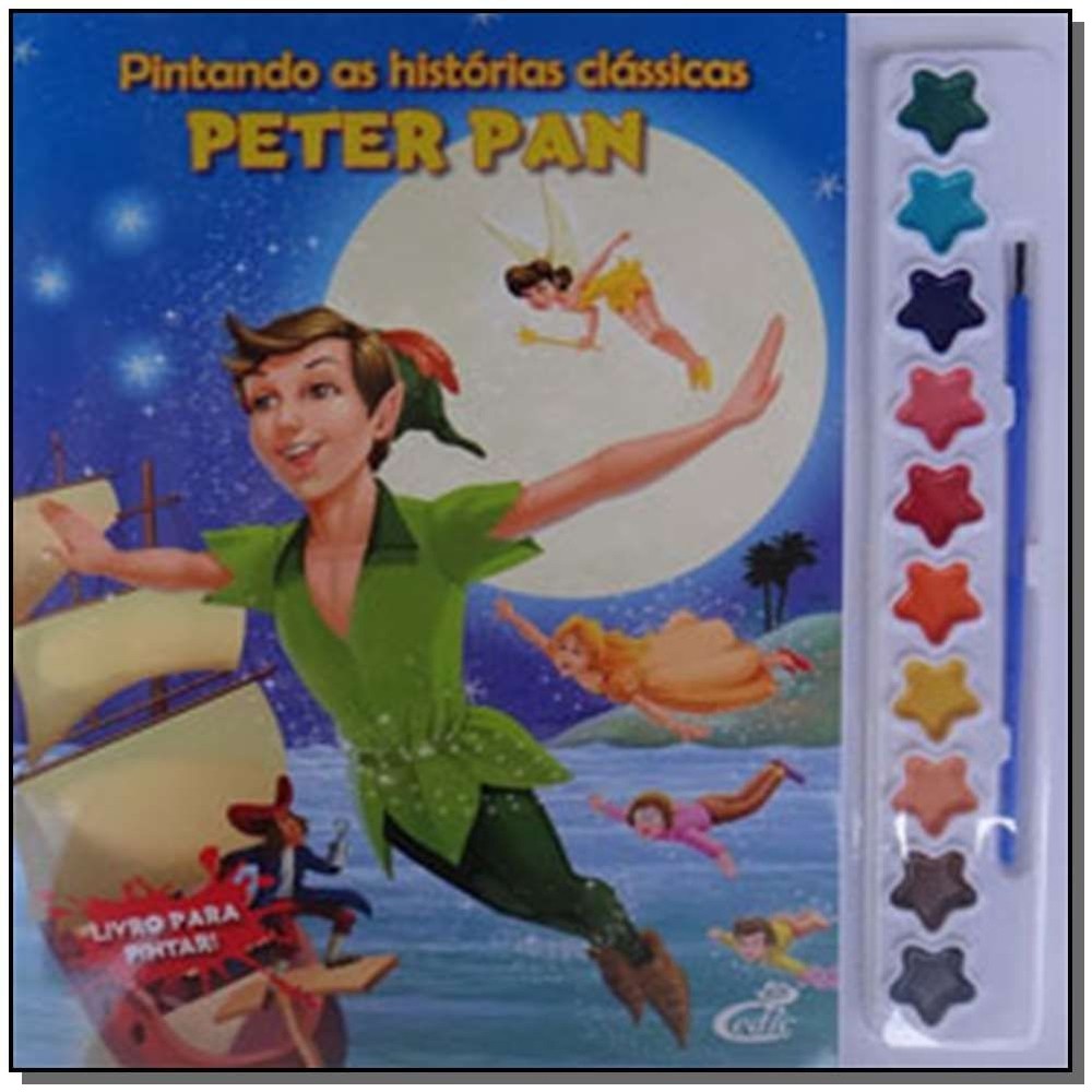 Livro para pintar - Clássicos PLus  ( Peter Pan ) Bom Bom Book´s