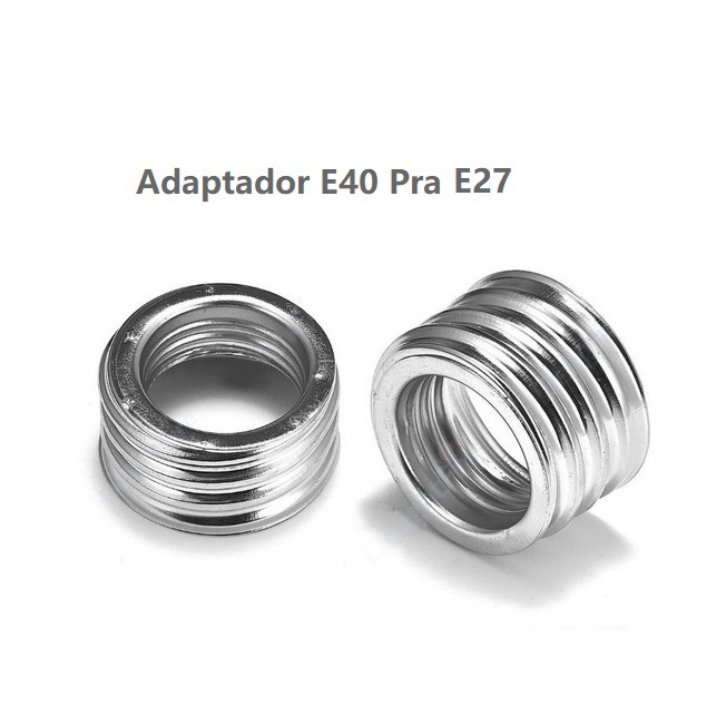 Soquete Adaptador De Lampada Bocal E27 Pra Lampada Bocal E40 em Oferta na Shopee