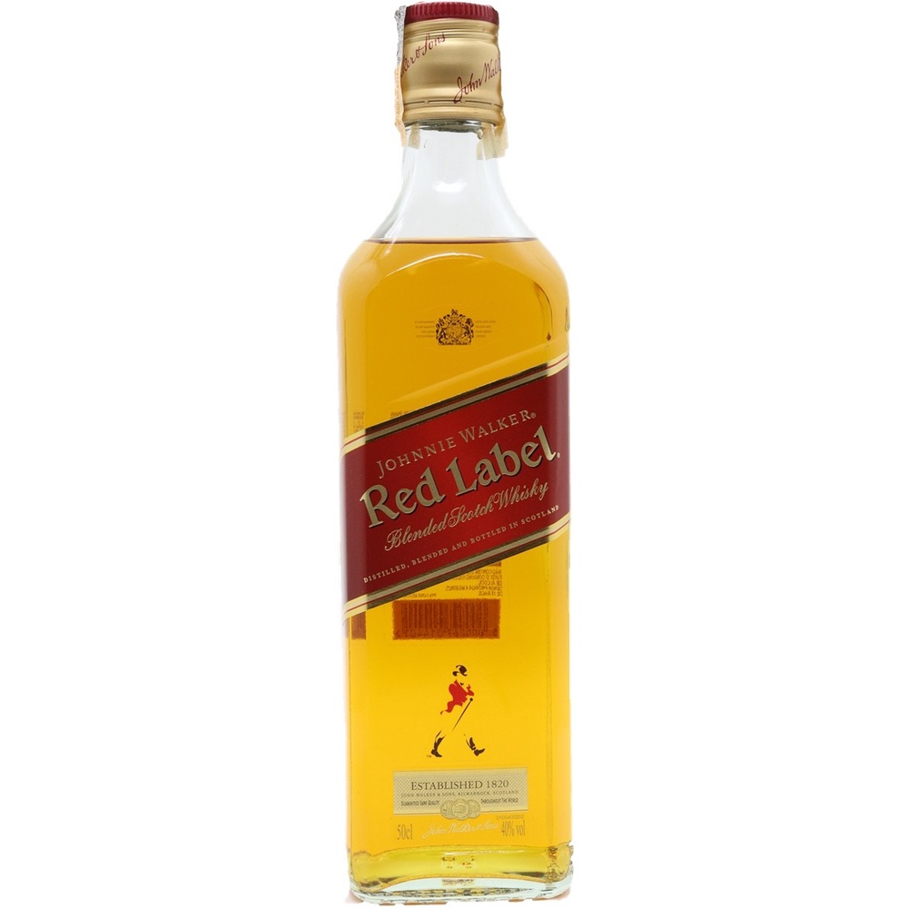 WHISKY JOHNNIE WALKER RED LABEL 500ML - Food & Beverages