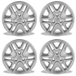 Jogo Calota Grid Kwid 2018 2019 2020 Aro 14 Cubo Padrão Fixação Por Parafuso 877CP-PTA-U