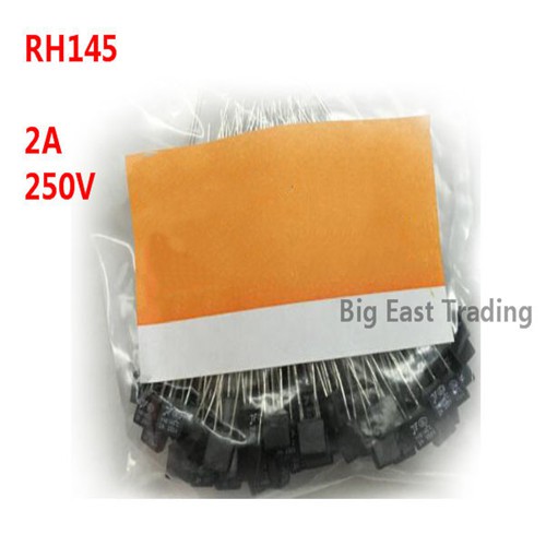 100 Pcs Rh145 145c Graus Rh Temperatura Fusível Térmico 2a 250 V Ventilador Do Motor Fusível Térmico