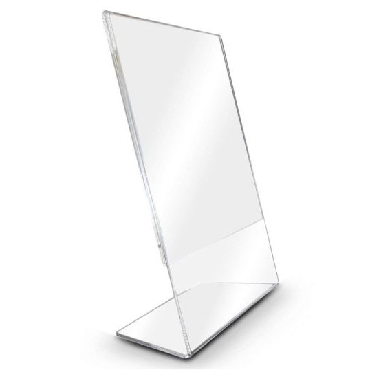 Display L 21x30cm A4 Expositor Papel Balcão Mesa Bar Folha 1Peça