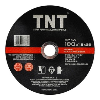 20pçs Disco De Corte Fino Inox E Ferro 7 Polegadas - 180mm P/ Esmerilhadeira