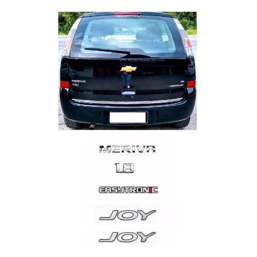 Kit Emblemas Meriva 1.8 Joy Easytronic  Chevrolet