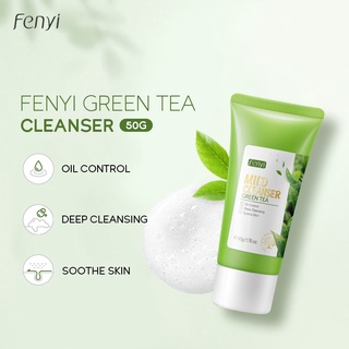 Fenyi Limpador De Chá Verde Hidratante / Lavagem Facial Reduzir Acne Controle De Oleosidade 50g