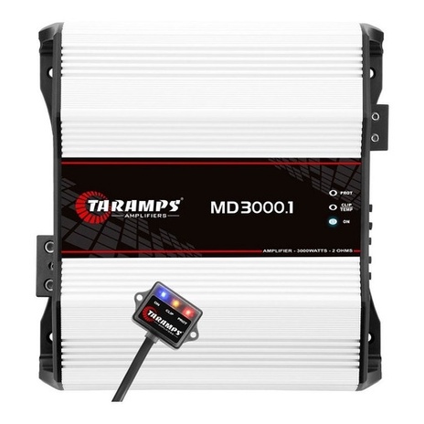 MÓDULO AMPLIFICADOR MD 3000.1 2 OHMS TARAMPS + MONITOR LED CLIP M1 TARAMPS