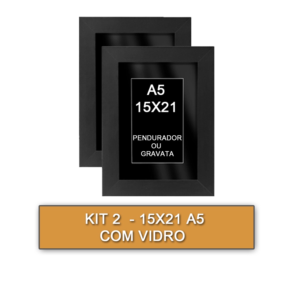 Kit 2 Moldura Porta Retrato 15X21 A5 em Oferta na Shopee