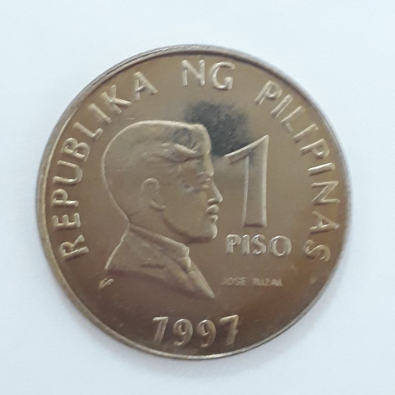 (m326) Filipinas moeda 1 piso 1997 (24mm) km#269