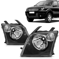 Farol Ecosport 2006 2007 Mascara Negra