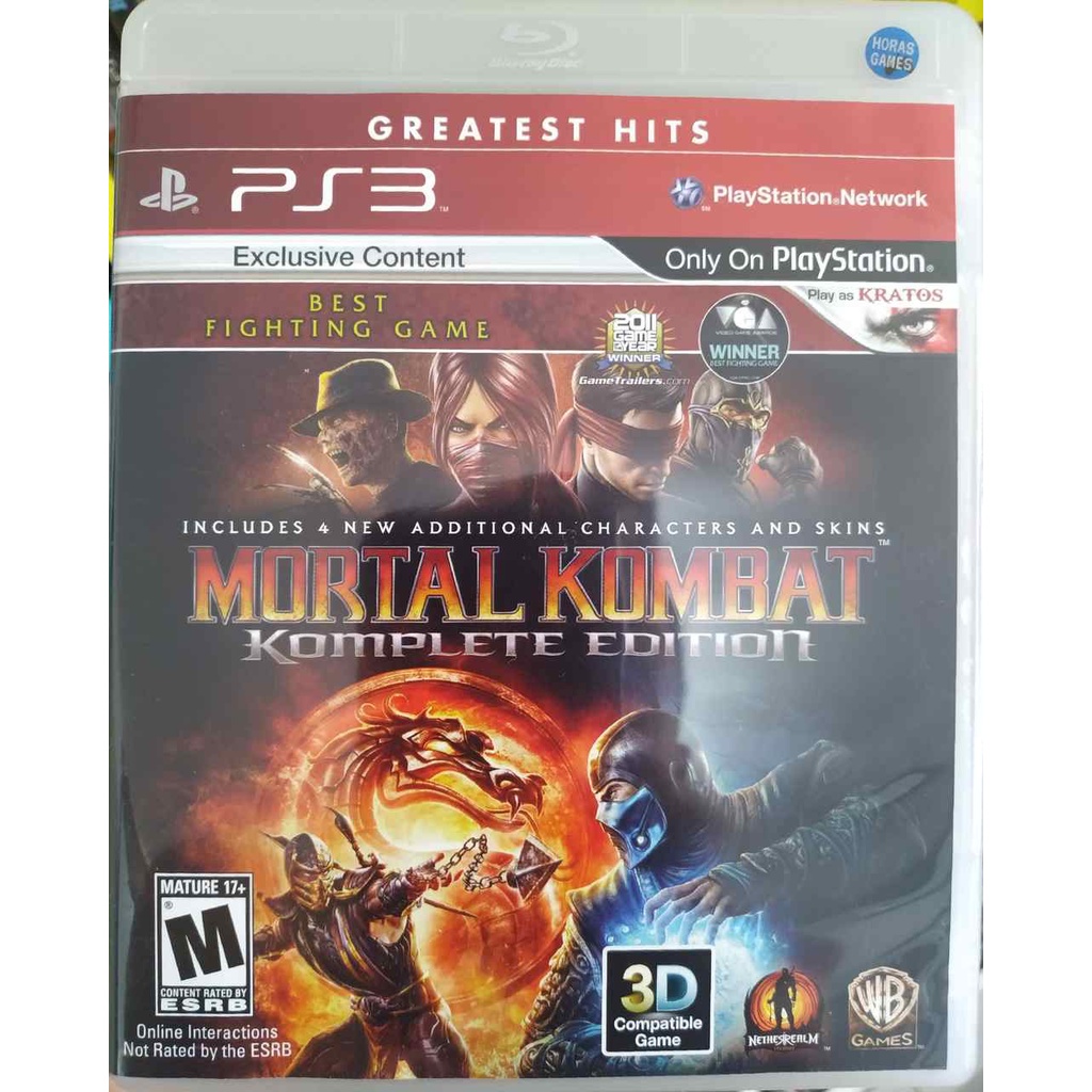 BH GAMES - A Mais Completa Loja de Games de Belo Horizonte - Mortal Kombat 9:  Komplete Edition - PS3