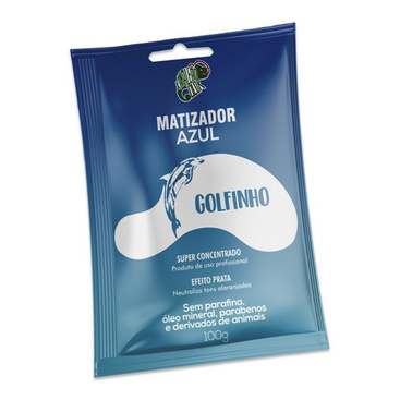 Matizador Neutralizador de Loiros Azul Golfinho Efeito Prata Kamaleão Color 100g