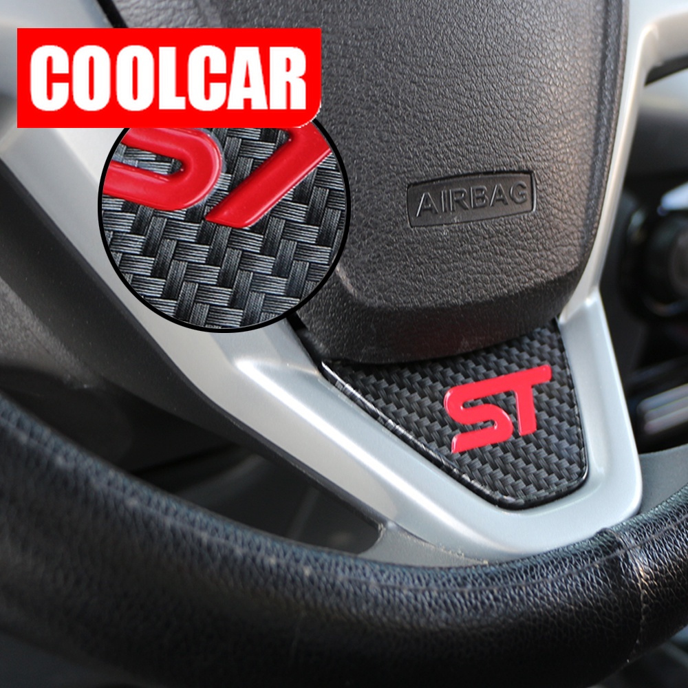 Logotipo Abs Adesivo ST Ford Fiesta 2009-2016 Decoração Volante