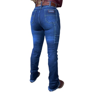 Calça Jeans Feminina Carpinteira Barra Desfiada Os Boiadeiros