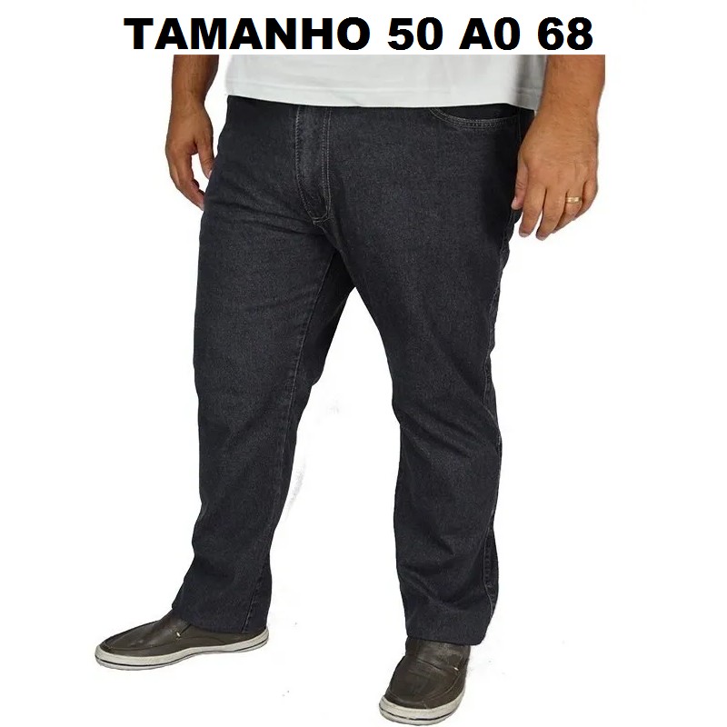Calça Jeans Masculina Tradicional Tamanho Grande Com Lycra Numero 50 ao 68 98% Algodão 2% Elastano Ótimo Acabamento top em Oferta na Shopee