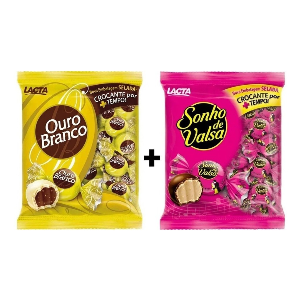 Kit 2un. 1 Bombom Sonho De Valsa + Ouro Branco 1kg em Oferta na Shopee