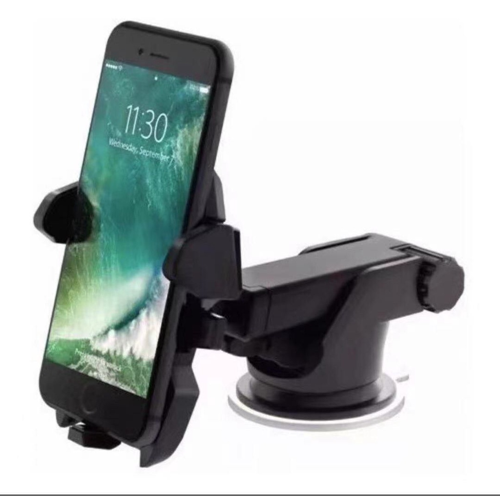 Suporte Celular GPS Carro Resistente Firme Haste Ajuste Prolongável Rotação 360 Base Suporte Carro