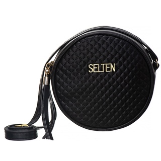 Bolsa Redonda Feminina Pequena Tiracolo de Festa Matelasse