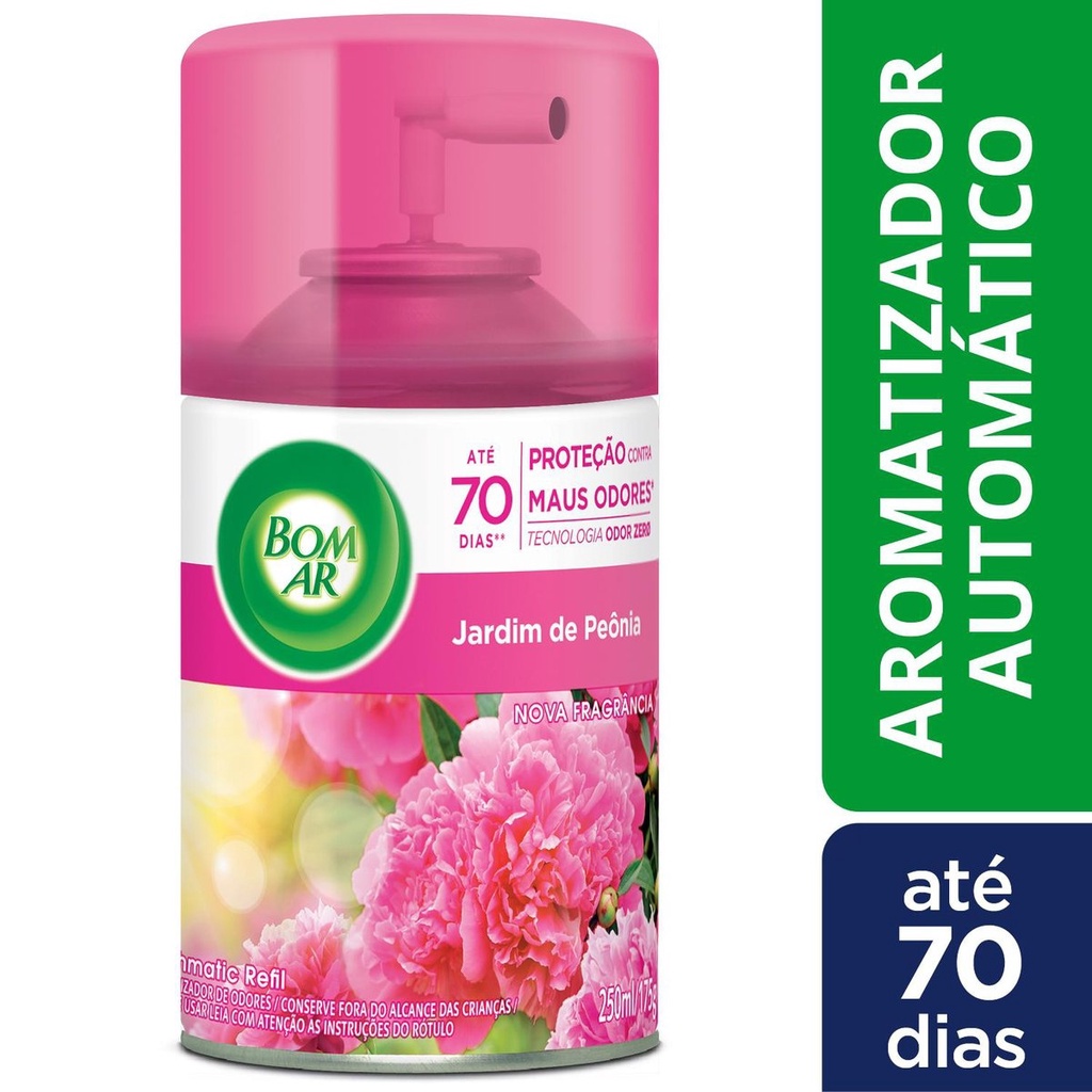 REFIL Bom Ar Automático Freshmatic Jardim de Peônia 250ml