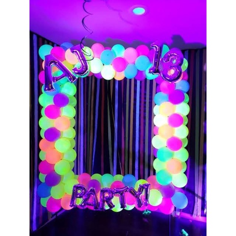 30 Unid Balão Bexiga Neon Topo de Bolo N5 - Brilha no Escuro com Luz Neon - Envio Imediato — imagem 2 de 2