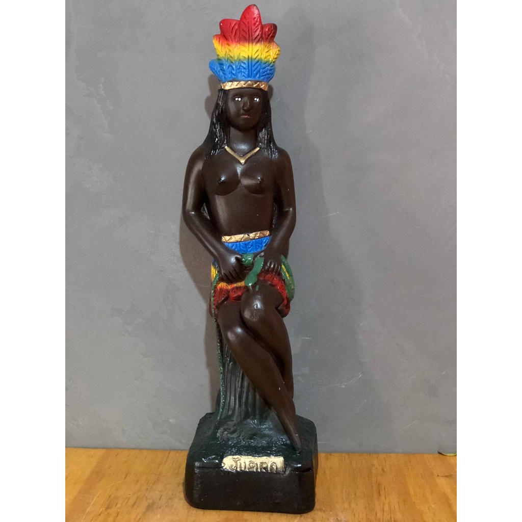 Cabocla Jupira de Gesso 25cm Shopee Brasil