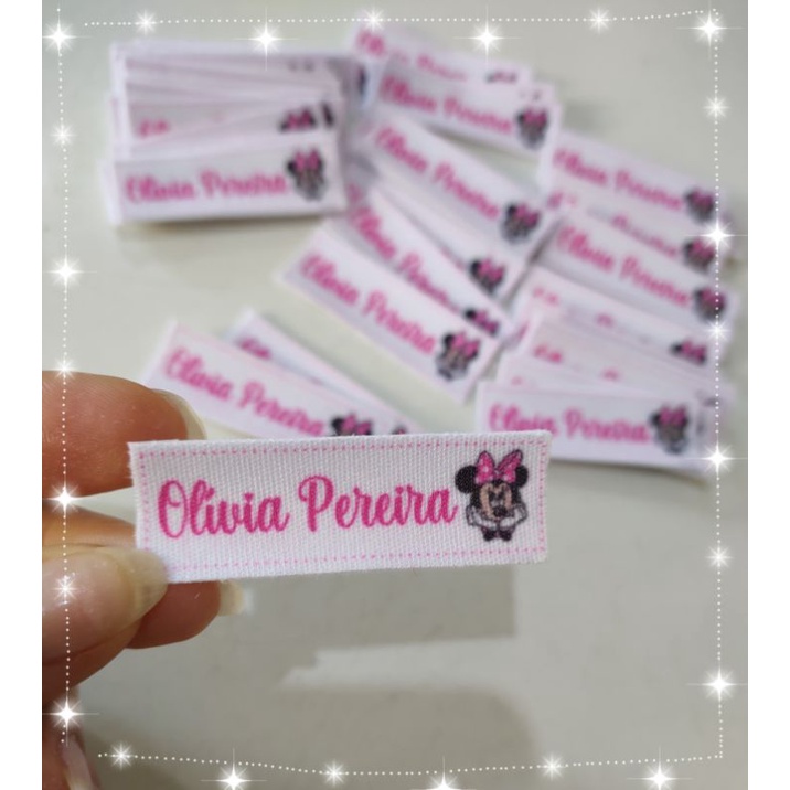 Etiqueta personalizada Termocolante Escolar para roupas em Oferta na Shopee