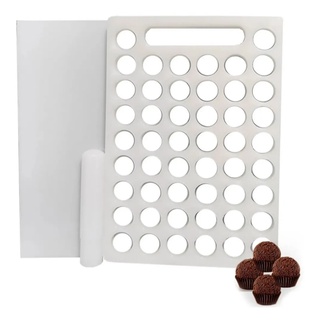 Placa Porcionadora De Doces Brigadeiro Beijinho 18g 50 Furos