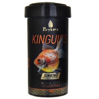 Ração Para Peixes Kinguio Black Line Sinking 130g Poytara