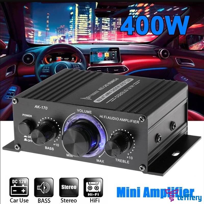 Ak170 400W HIFI Amplificador de Áudio Digital Estéreo FM Rádio Mic Carro Home-Mini Amplificador de Baixa Distorção Teffiery de Som de Alta Qualidade