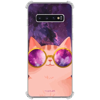 Capa para Galaxy S10, S10 Lite, S10 Plus, S10e - Gato Universo