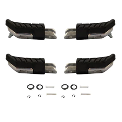 Kit Pedaleiras Cb Twister 250 Completa Dianteira Traseira