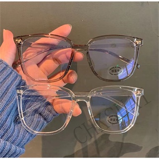 COD Estilo Moda Coreana Óculos De Armação Quadrada Transparente Para Mulheres Anti-Radiação