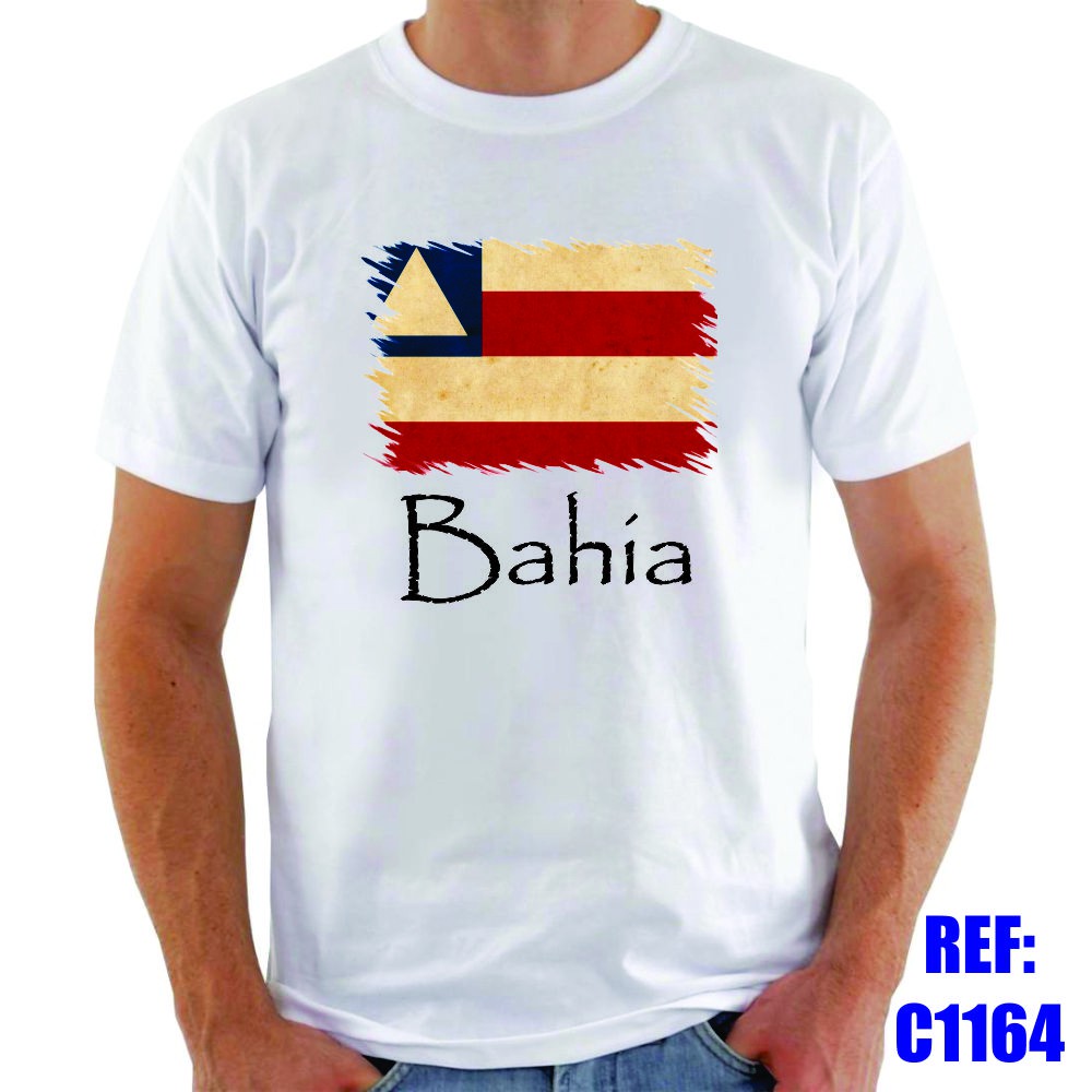 Camiseta Bahia Bandeira Estado Brasil