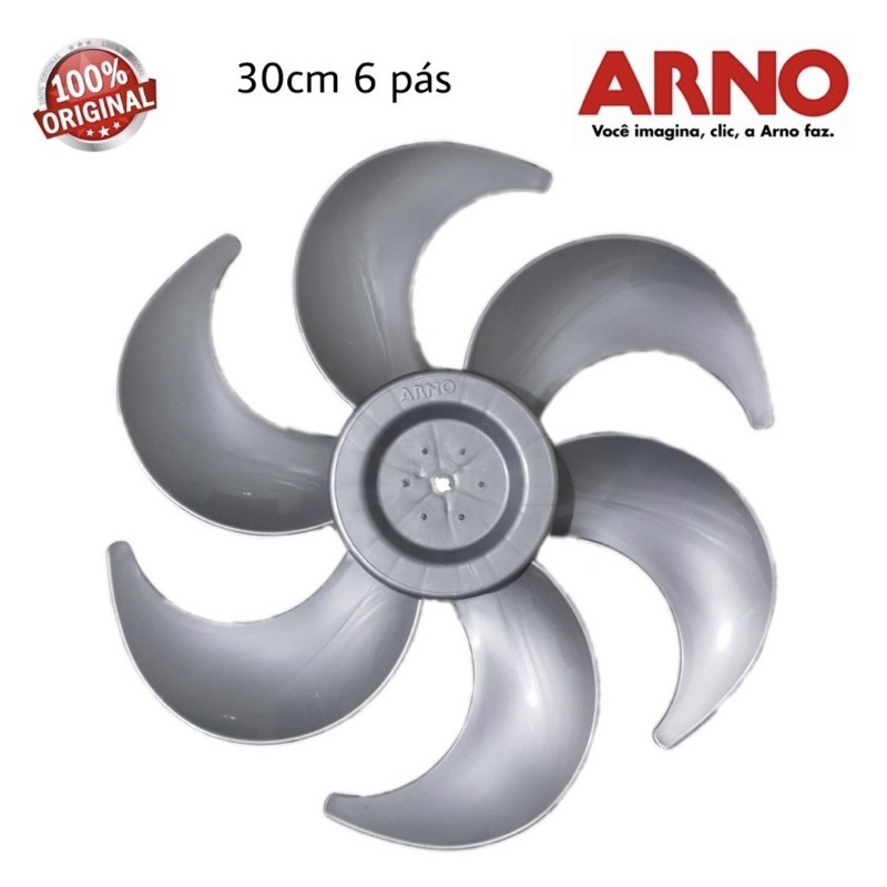 Helice Ventilador Arno Turbo Silencio Maxx ou Silence Force 30cm 6 Pás Original