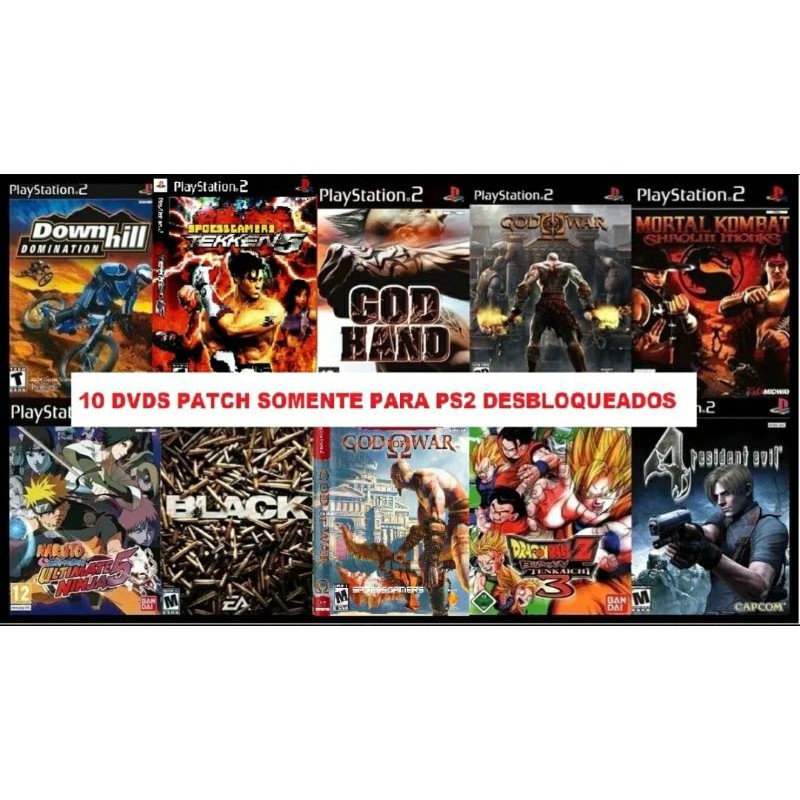 kit 10 jogos para ps2 melhores patchs | Shopee Brasil