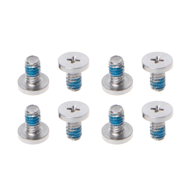 KOKO 8 Pcs Parte Inferior Do Laptop Para Parafusos De Caixa Macbooks 13 A1342 MC207 MC516 Prata