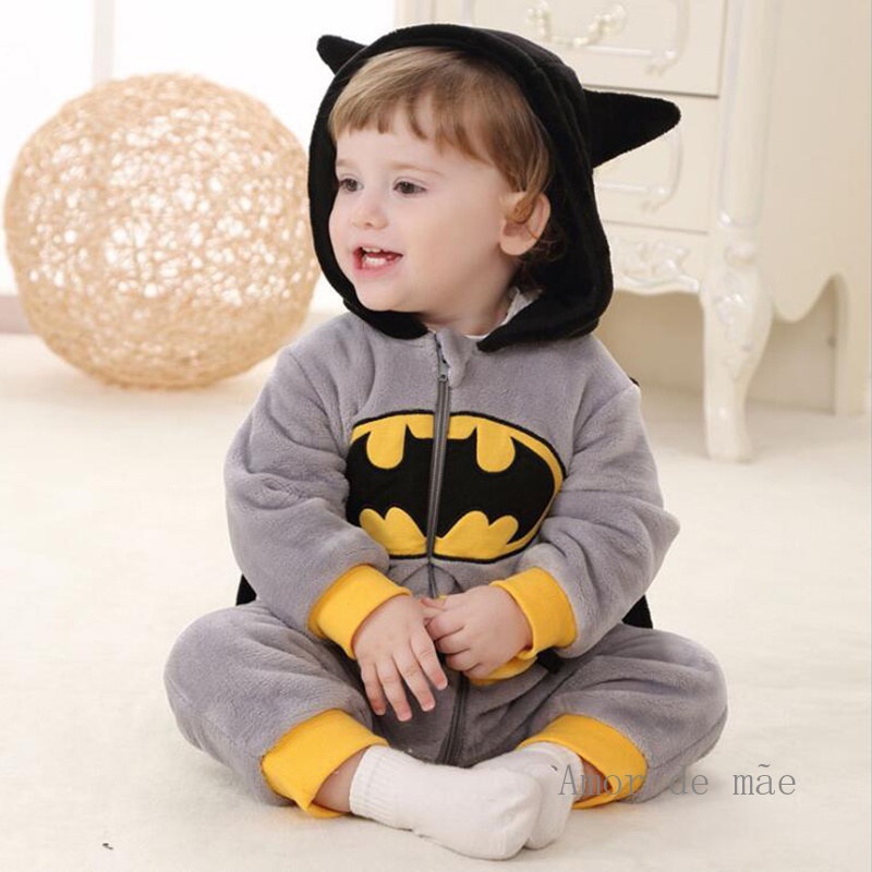 Amor De M E Jybienbb Venda Quente De Inverno Babe Anime Batman Pijama Bebe Roupas De Algodao Menina Flanela Macacao Com Capuz Macacao Infantil Dos Desenhos Animados Kid Shopee Brasil