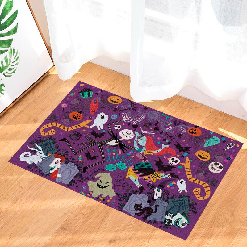 Tapete capacho para porta de entrada - Jack e Sally