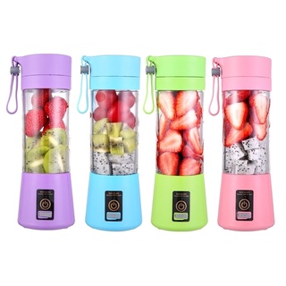 Misturador liquidificador De Suco Elétrico 6 Lâminas 380ML Cabo Usb