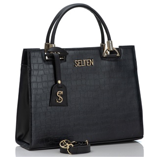 Bolsa Feminina Grande de Lado e Ombro Croco Lançamento Bolsa Castelo
